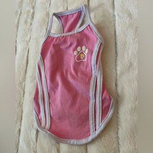 *SOLD!* puppy paw athletic tank SMALL DOG| size: S | color: pink